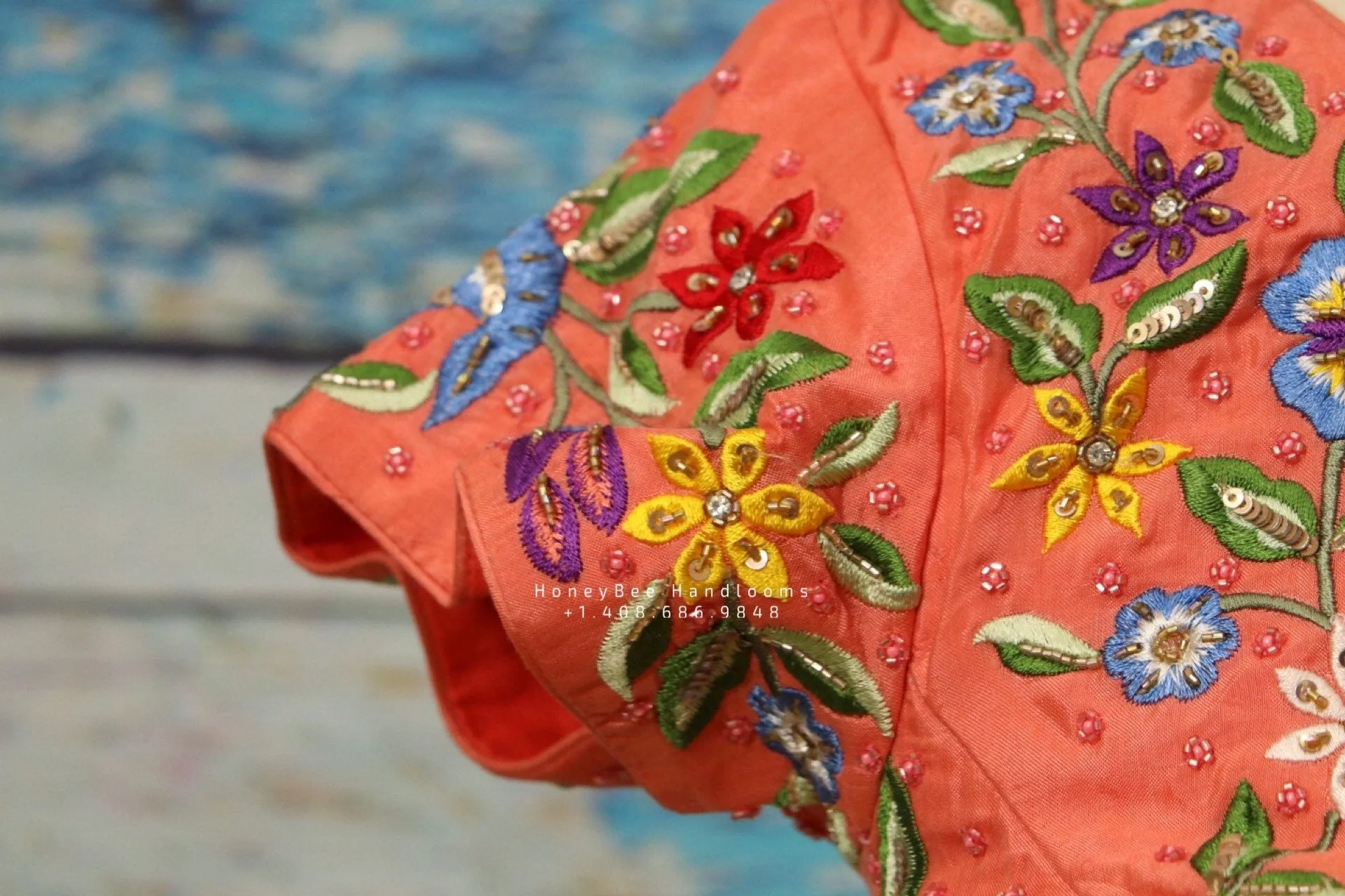 Zardhosi work Blouse |Zardhosi Work Blouse | saree stitched Blouse | Bollywood Blouse| Maggam Work Blouse | ZARI Blouse | HoneyBee Handlooms