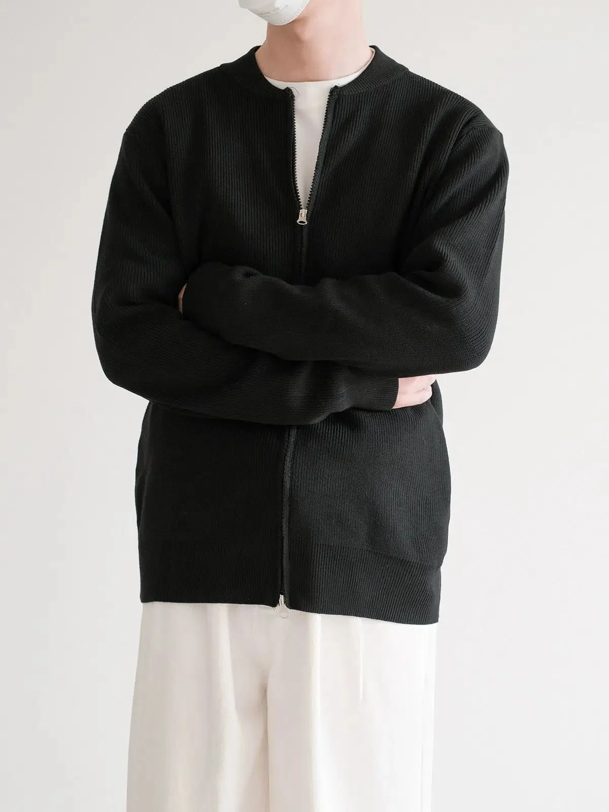 Zipper Cardigan Sweater