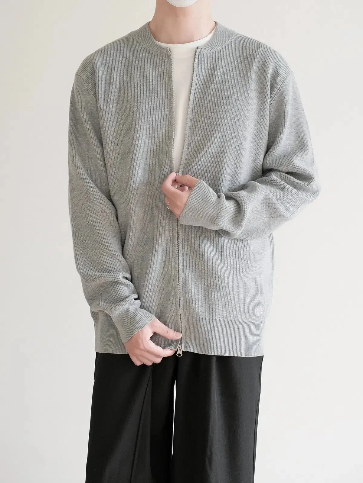 Zipper Cardigan Sweater