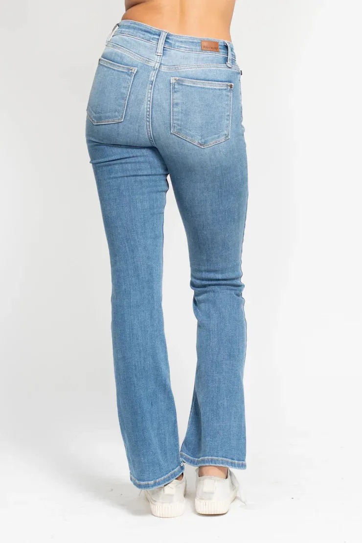 Zora Classic Contrast Wash Bootcut Jeans